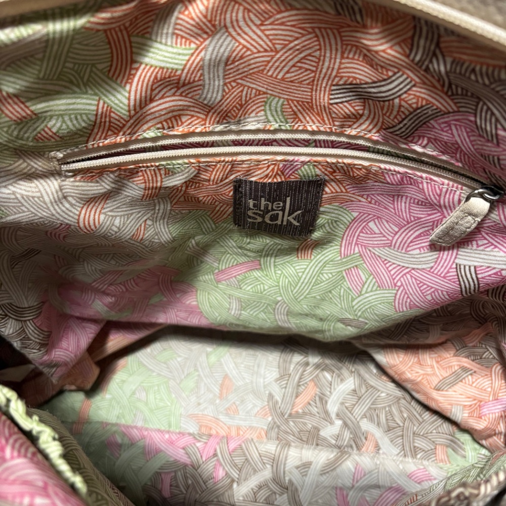 The Sak Distressed Color-Block Tote Bag - image 7